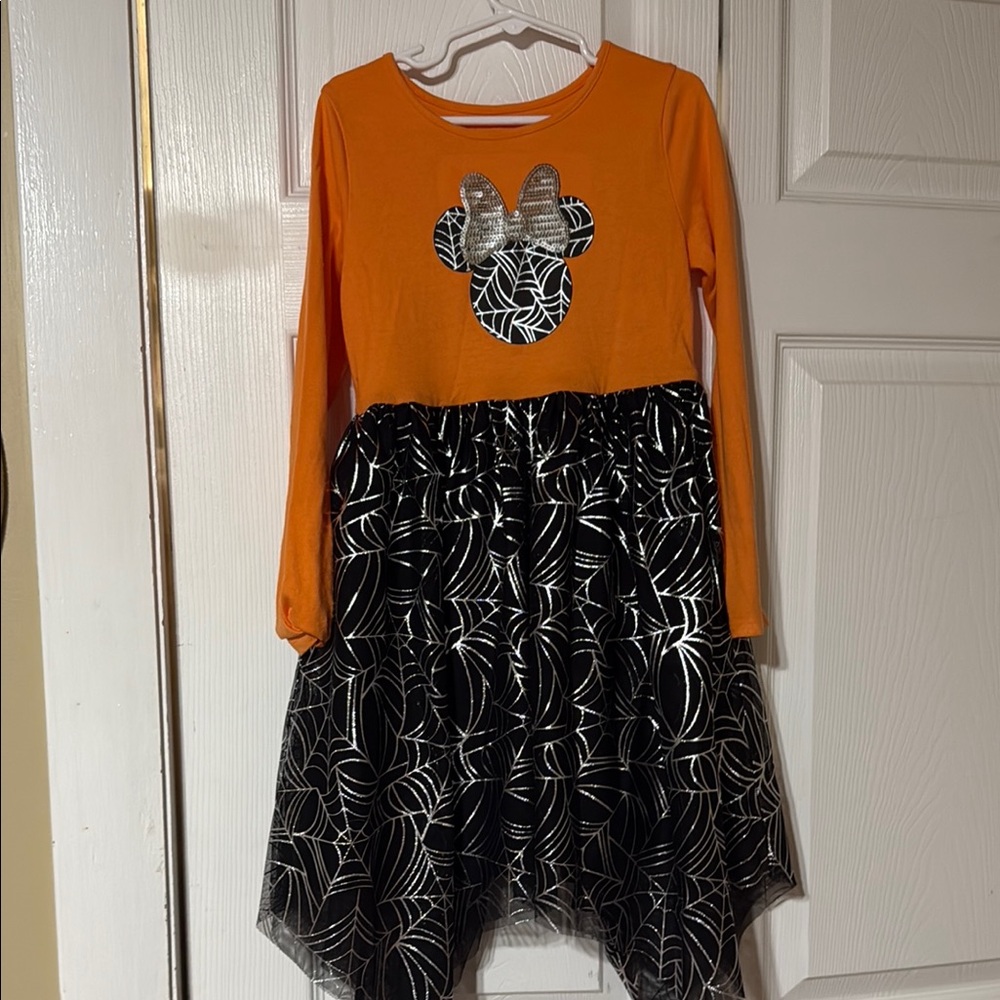 Jumping Beans Orange and Black Kids Dress